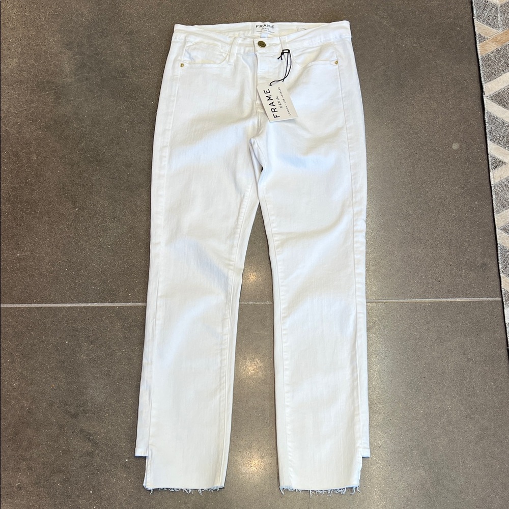 FRAME Le High Step Hem Straight Leg Crop Jeans - NWT